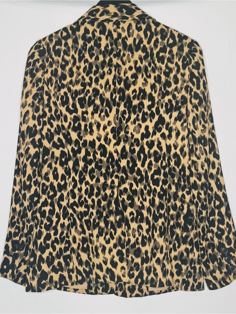 Halogen Leopard Print Blazer Size S Animal Print Single Button Career Chic - Picture 3 of 3